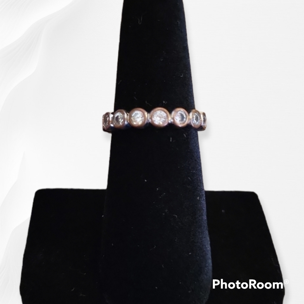 VTG Rhinestone Bezel Ring